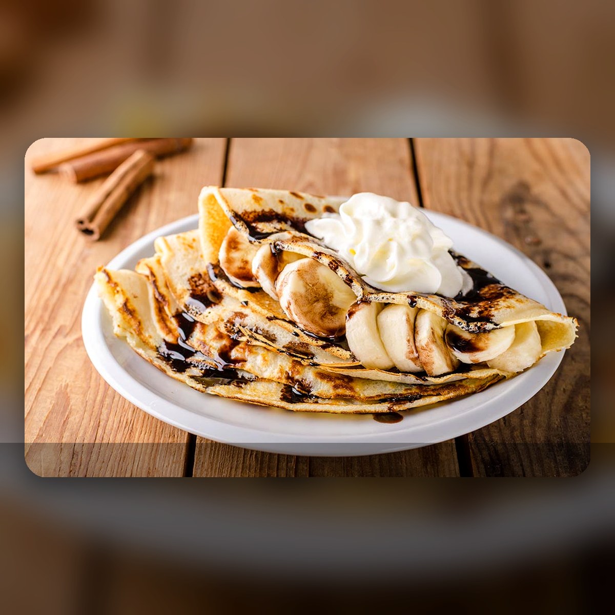 Crêpes banane chocolat